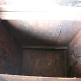 Large old wooden box