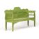 Painted Rustic Farmhouse Folk Art Wooden Bench