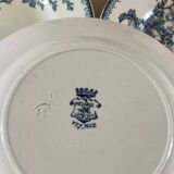 Assiettes creuses Longwy en terre de fer