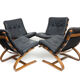 Set of 4 Kangaroo chairs, Westnofa, Norway 1970
