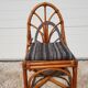 6 vintage old chairs 60s /70s in wicker and bamboo