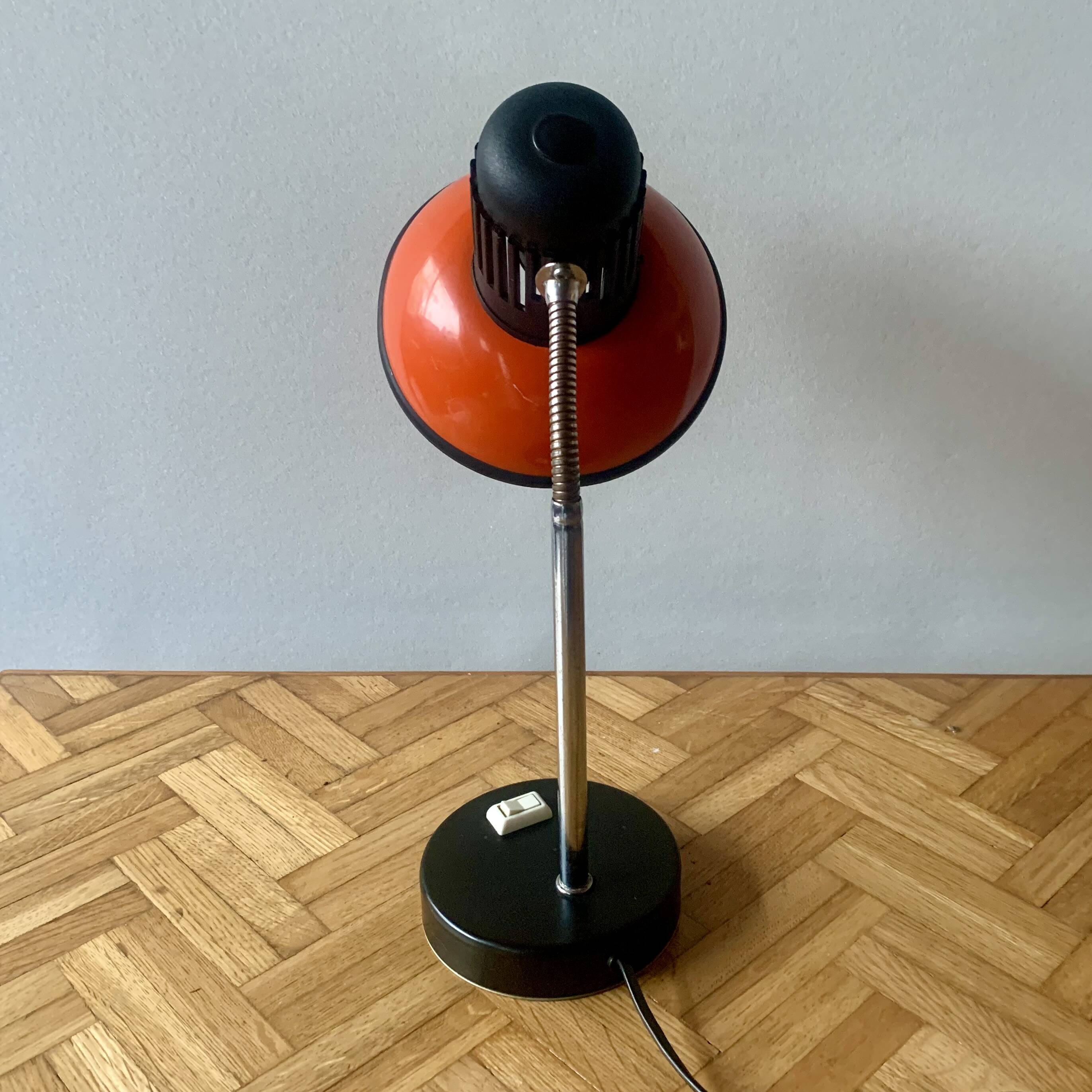 Vintage Massive red desk lamp - 1970s