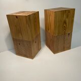 Pair of brotalist stool
