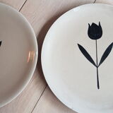 10 dessert plates niderviller tulip model
