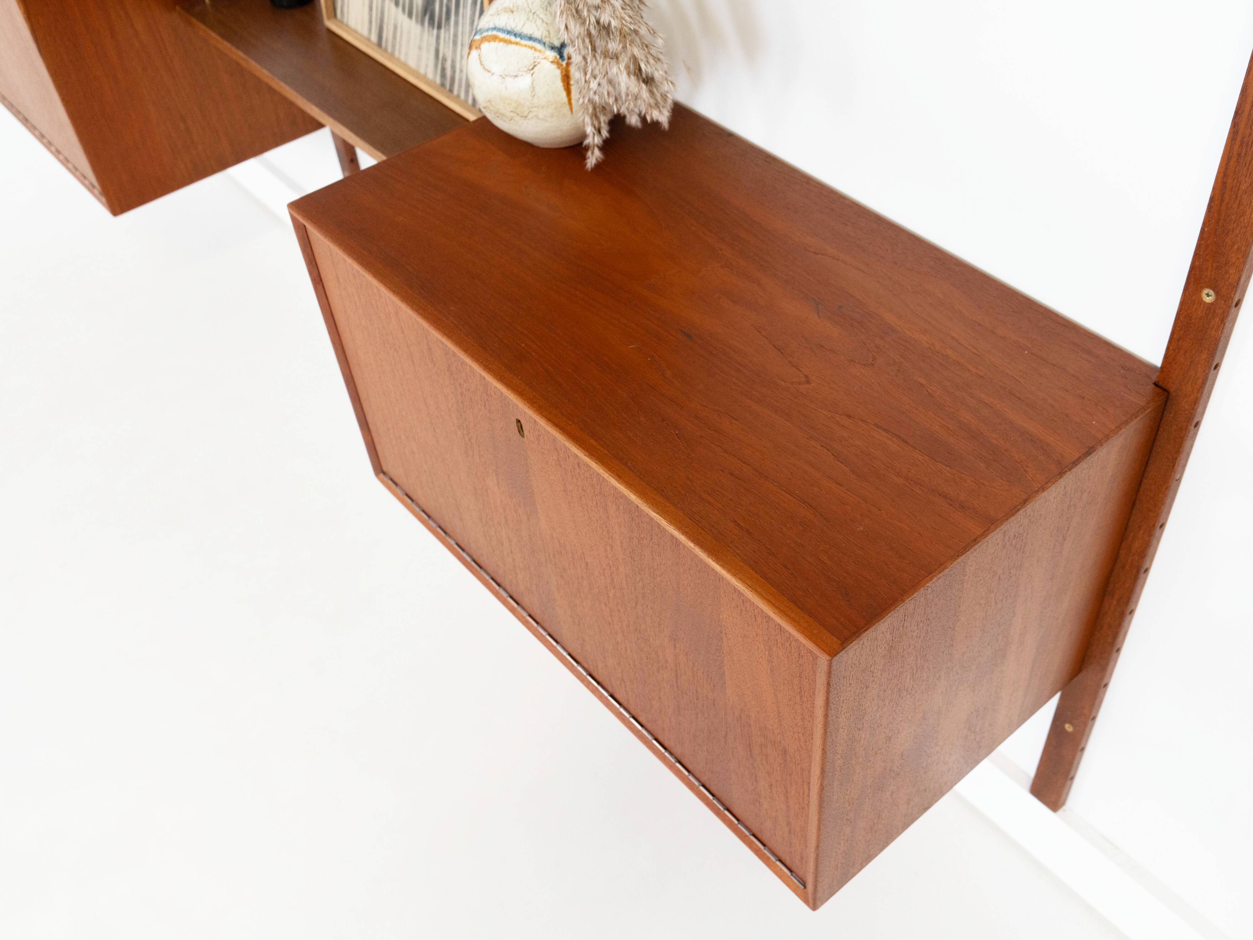 Étagère modulaire en teck, design danois, années 1960, fabriquée au Danemark