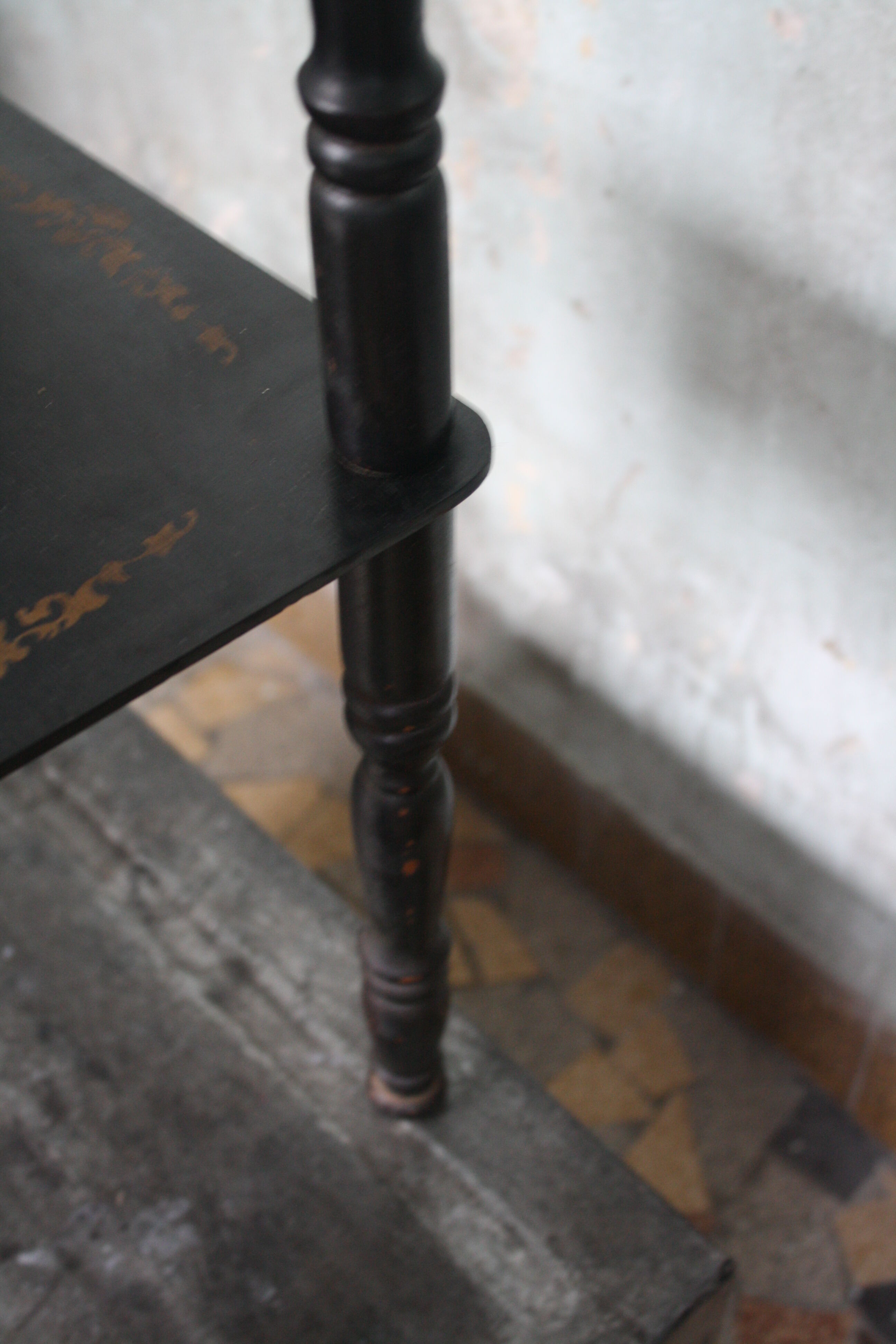 Set Napoleon III wood turned black