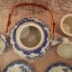 Service à thé, 8 tasses, porcelaine fine du Japon, années 40/50