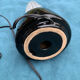 Glass night light black ceramic foot years 50 60
