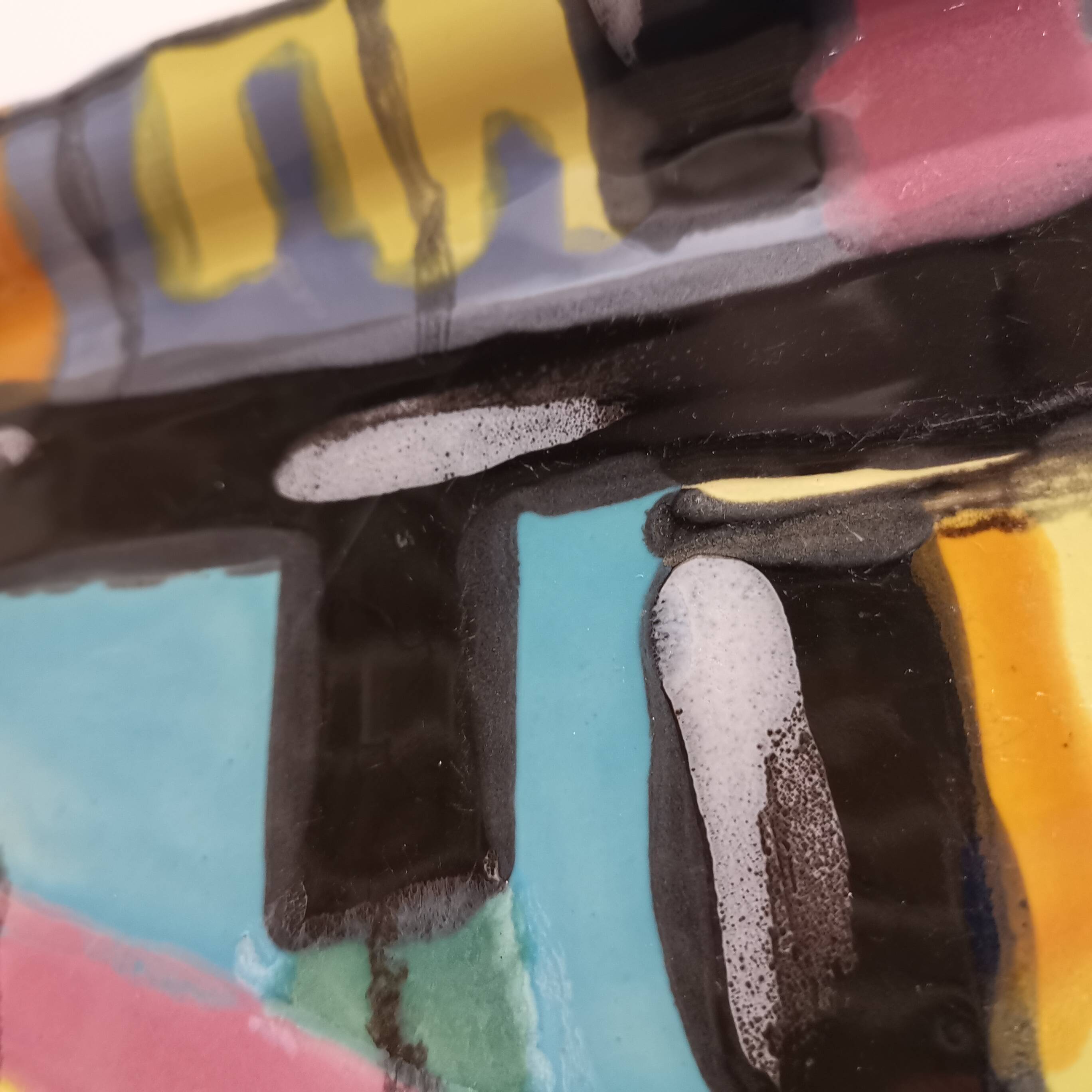 Rectangular art deco dish Longwy Pigalle 1960