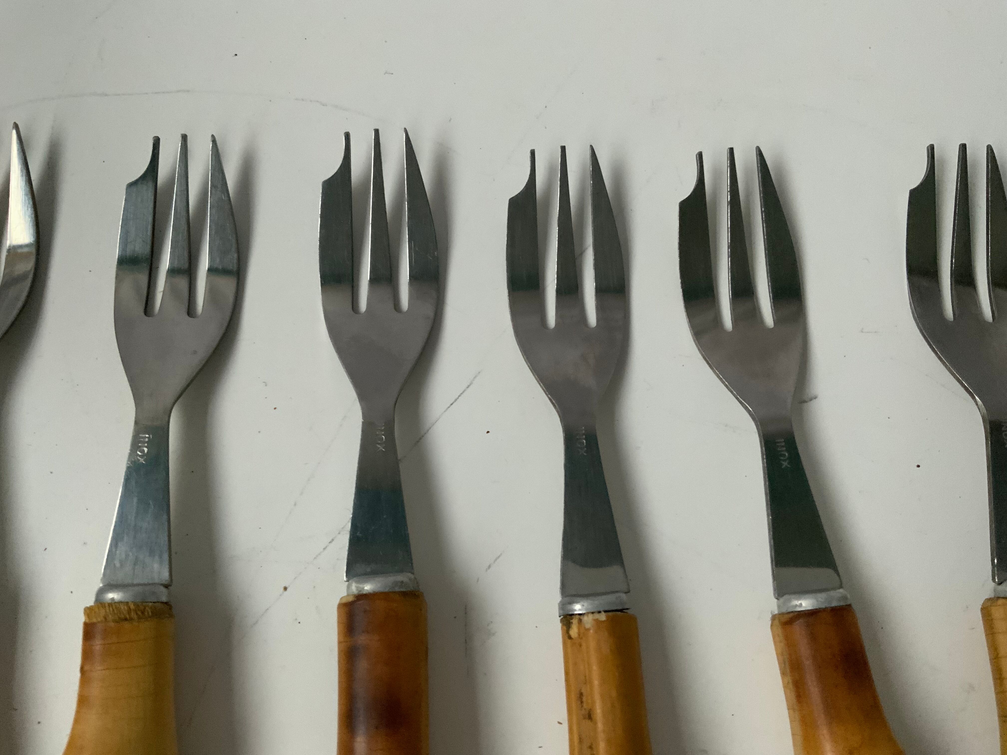 Vintage bamboo forks