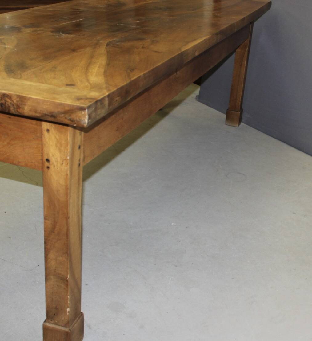 19th Century Walnut Farm Table