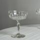 set of 3 chiseled glass glasses