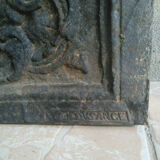 Cousance cast iron chimney plate