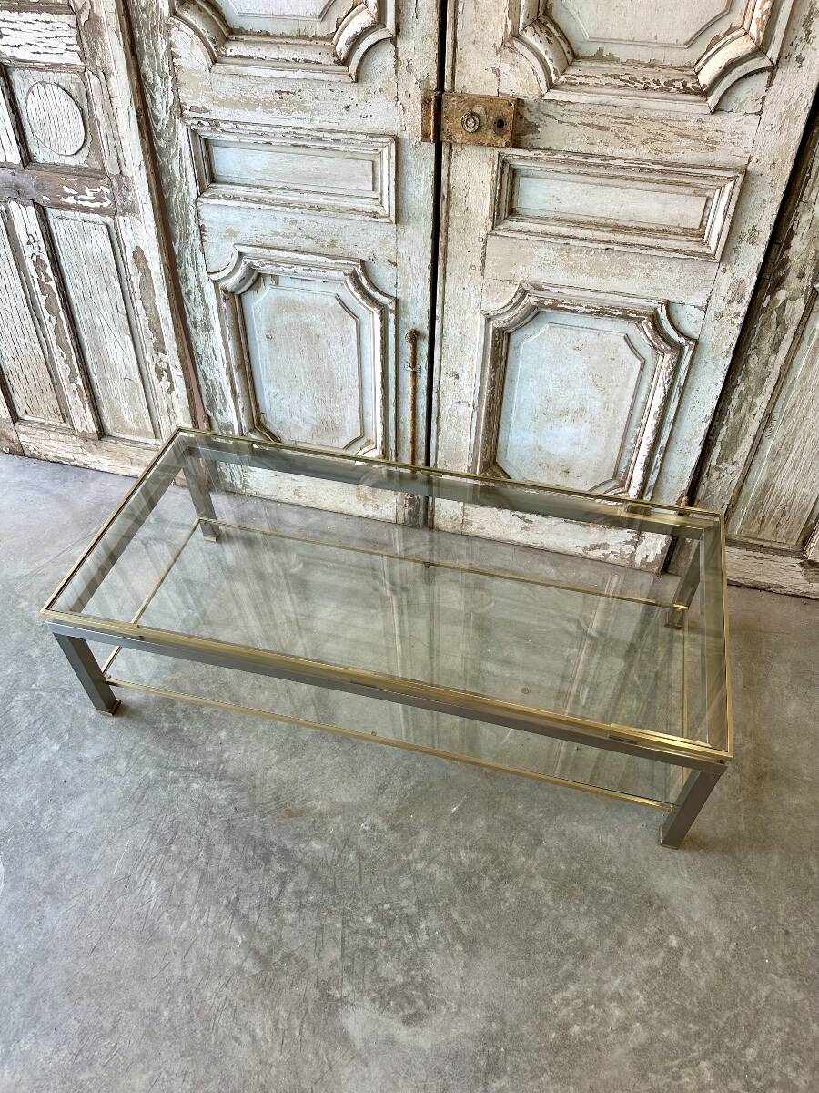 coffee table and pair of side tables by Guy Lefèvre for Maison Jansen