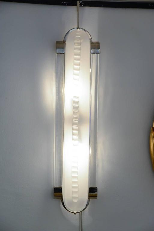 Pair of sconces in Murano glass art deco Italian style