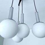 Lampe à suspension italienne du milieu du siècle de l'ère spatiale