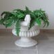 Paolo Marioni coupe / table foot / decoration / container with silk ferns