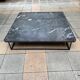 Square table Torei in grey Carnico marble, Cassina