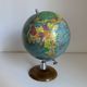 Vintage 1960s Girard and Barrère wooden world map globe - 29 cm