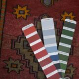 Vintage Turkish rug from Oushak, hand woven55x106 58x103 cm