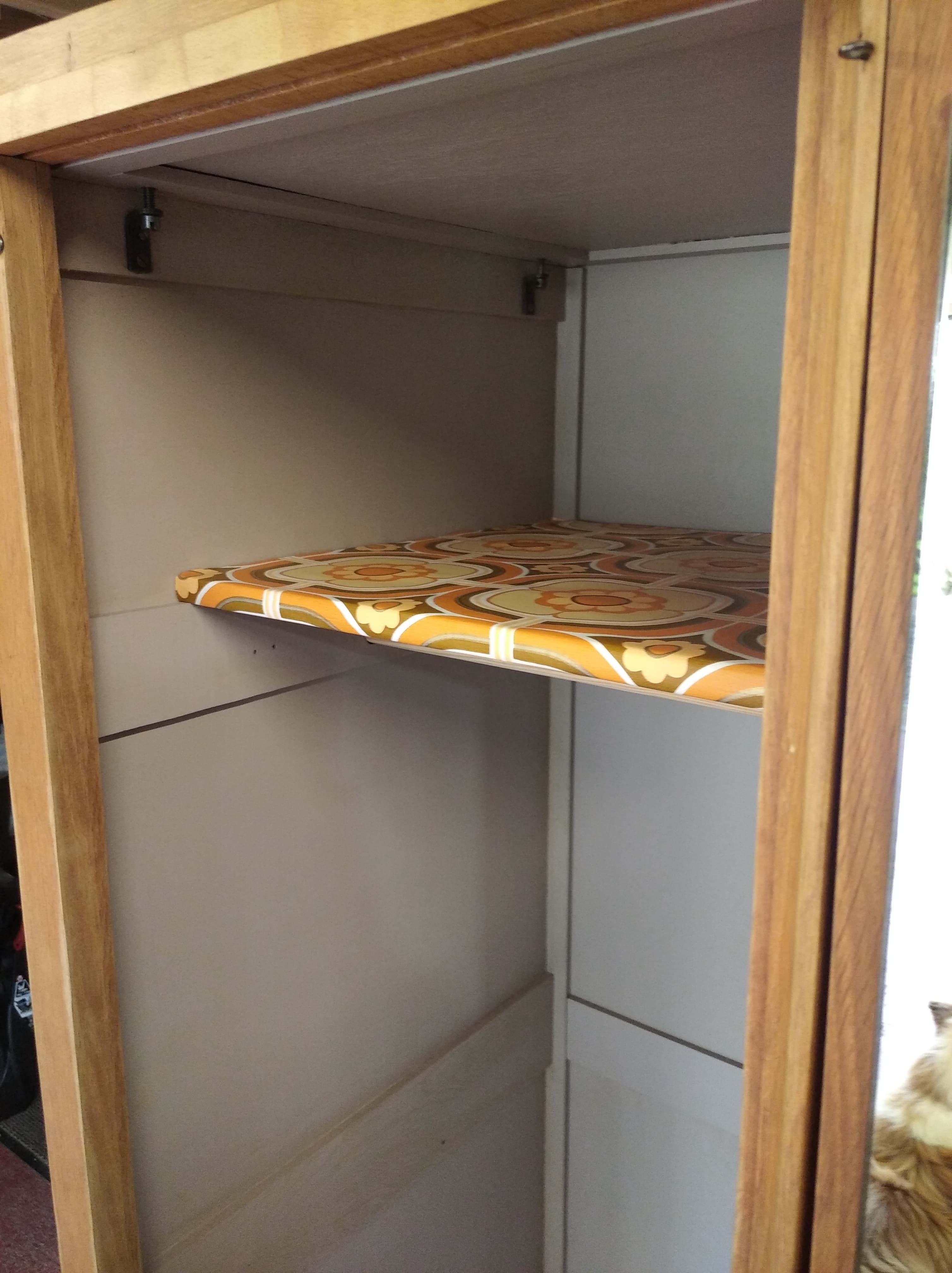 Vintage wardrobe feet compass sliding doors
