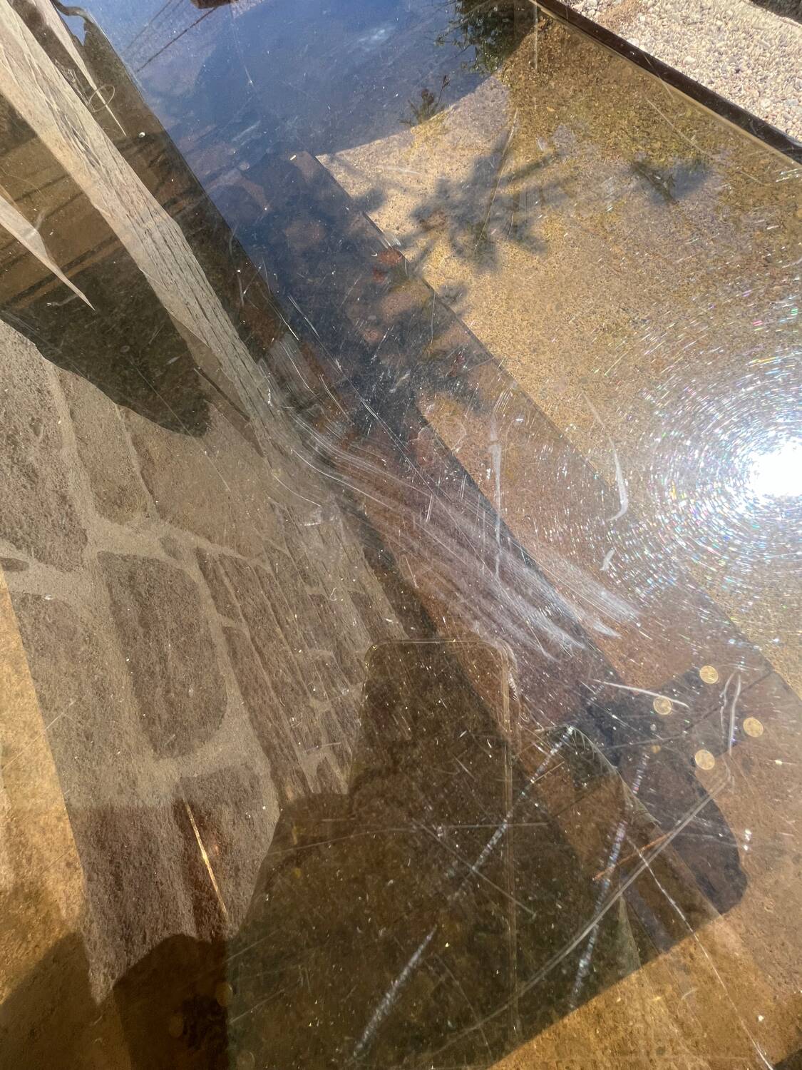 Plexiglass coffee table