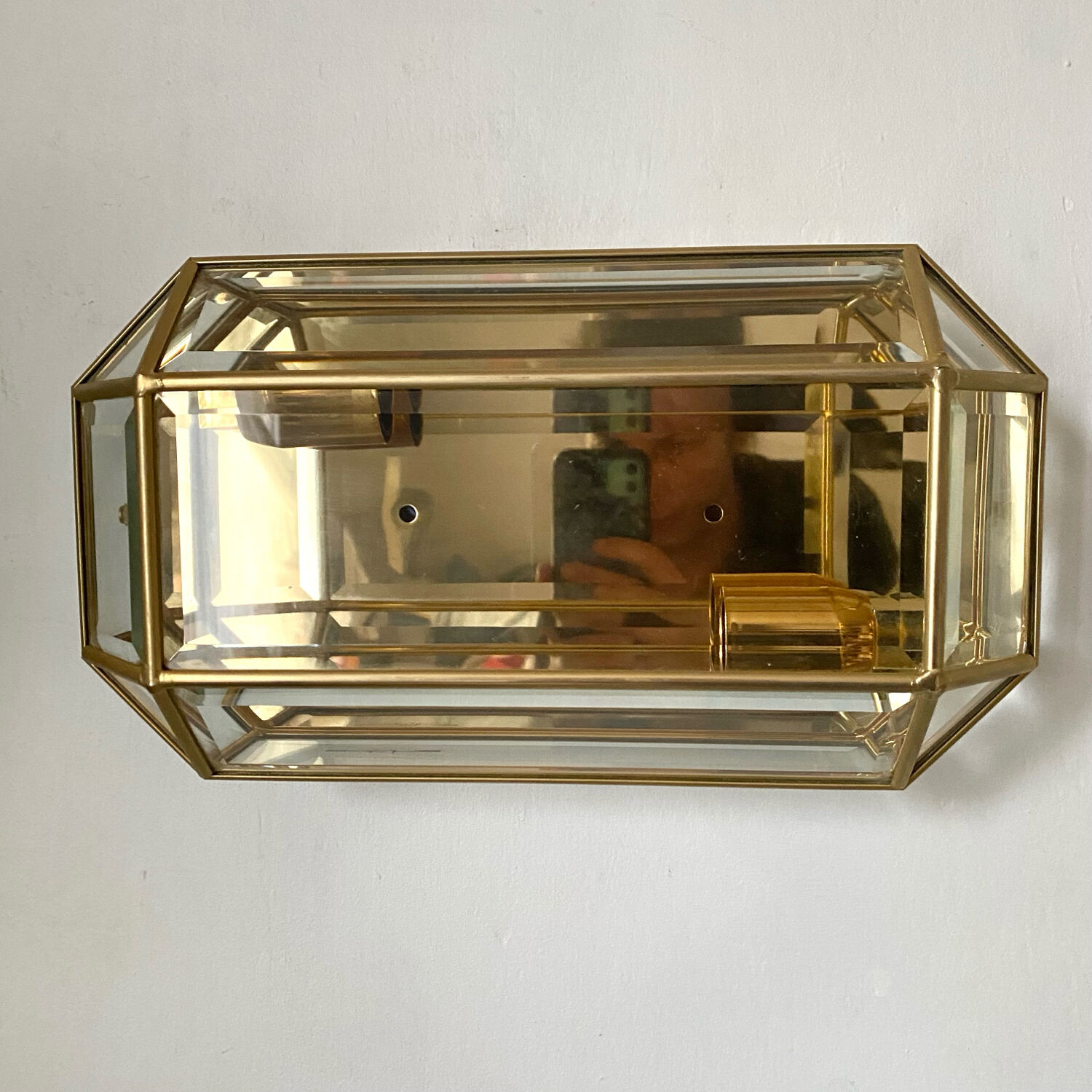 Large ceiling light, vintage wall sconce, 80s/90s.