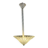Beautiful Art Deco glass pendant.