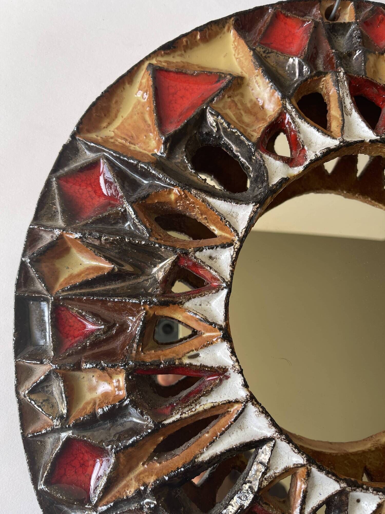 Ceramic mirror roland zobel the anduze cyclades