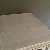 Ancienne armoire 1920-40 en bois motif florale