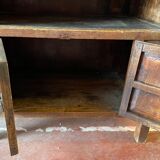 Chinese vessel cabinet 19th century in elm wood