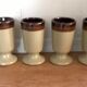 Set of 4 mazagran sandstone mugs