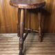 Tabouret de traite tripode style charles dudouyt bois vintage #a582
