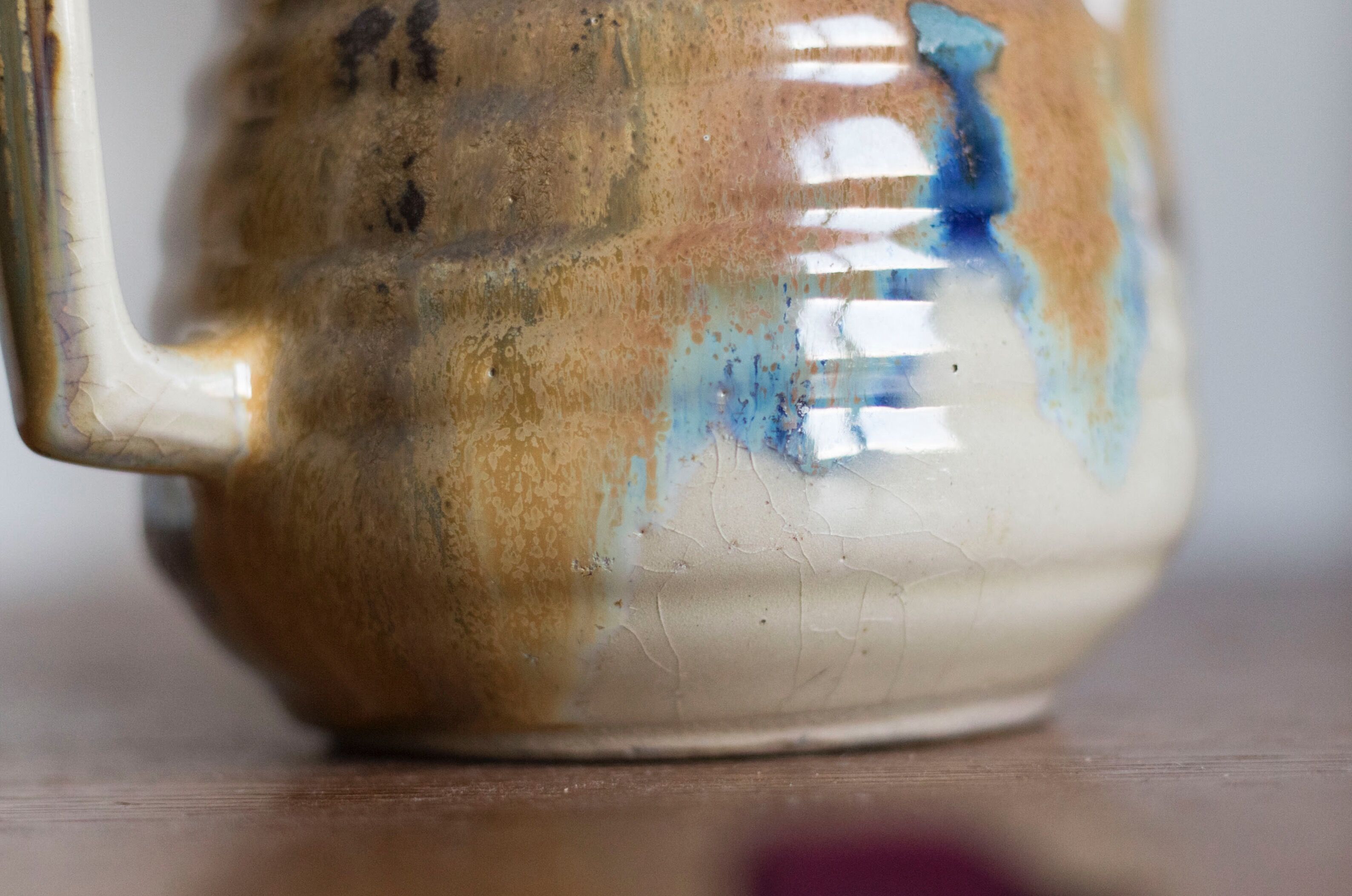Vintage enamelled pitcher