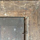 Table XIX° century, farm with thatched roof in the woods", signed Delattre