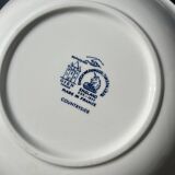 Lot - 2 plates in Gien blue pattern