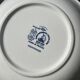 Lot - 2 plates in Gien blue pattern