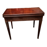 Mahogany game table console from the Napoleon III period