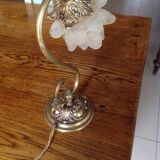 Brass lamp, circa 1900