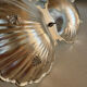 Vintage silver-plated shell display stand