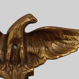 Empire style Small Gold Decorative convex Mirror with Eagle, France