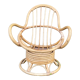 Swivel rattan armchair