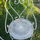 2 antique wrought iron armchairs