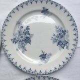 4 Dessert plates Sarreguemines U-C model Flore