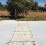 Handmade pure wool rug, size 75 x 300 cm