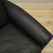 Brown leather armchair, Danish design, 1960s, designer: Aage Christiansen,