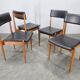 Set of Four Rare Midcentury Dining Chairs, Denmark, 1970s