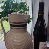 Large glazed stoneware pitcher signed, 1950-60 period