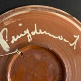 Glazed ceramic dish Puigdemont poisson, 1960