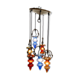 1970's colorful Belgian glass chandelier by Nanny Still for Massive